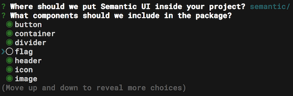 Semantic interactive setup